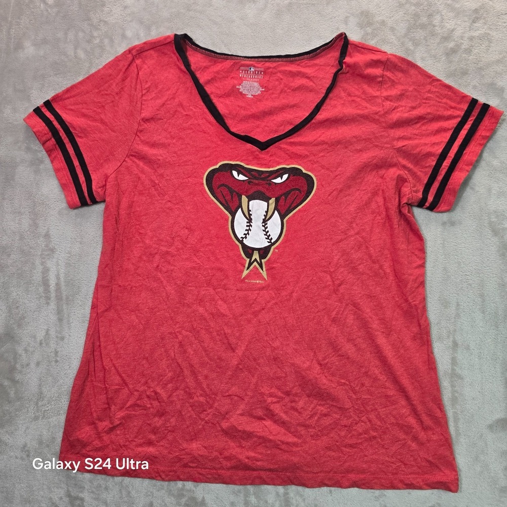 Arizona Diamondbacks T-Shirt Women's 2XL Red 5th & Ocean MLB Baseball Sports Tee